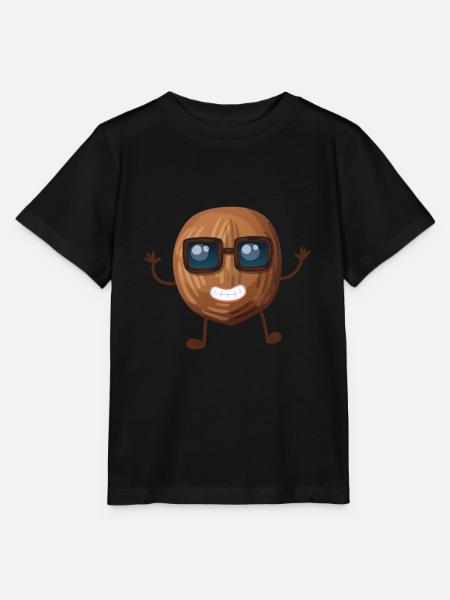 Kokosnuss mit Sonnenbrille - Stanley/Stella Kinder T-Shirt MINI CREATOR - Schwarz
