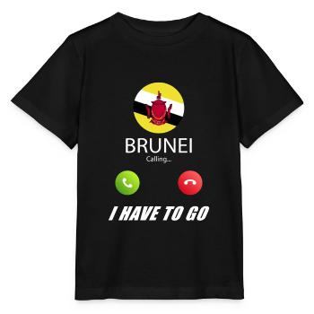Brunei appelle les drapeaux Lusiger en disant - T-shirt bio MINI CREATOR Stanley/Stella Enfant - noir - Devant - Mikhail (115cm)