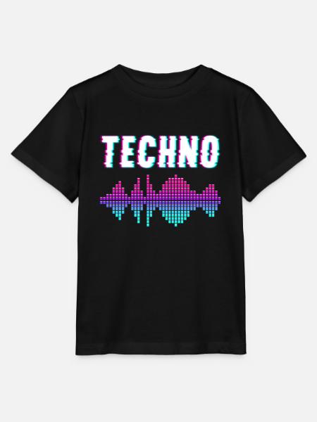 Techno Musik - Stanley/Stella Kinder T-Shirt MINI CREATOR - Schwarz