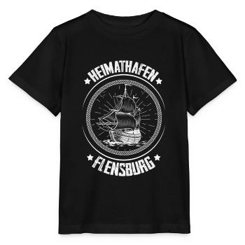 Heimathafen Flensburg Moin Flensburger Norddeutsch - Stanley/Stella Kinder T-Shirt MINI CREATOR  - Schwarz - Vorne - Mikhail (115cm)