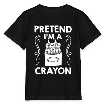 Crayon Box Colored Pencil Wax Case Wax Crayon - Stanley/Stella MINI CREATOR Kids’ T-Shirt - black - Front - Mikhail (115cm)