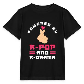 K-Pop K-Drama Korean Pop Music - Stanley/Stella MINI CREATOR Kids’ T-Shirt - black - Front - Mikhail (115cm)