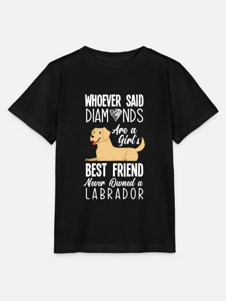 Labrador - Stanley/Stella T-shirt MINI CREATOR til børn - sort