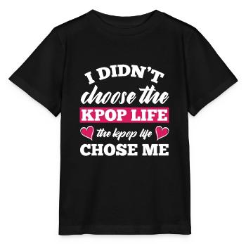 K-Pop K-Drama Korean Pop Music - Stanley/Stella MINI CREATOR Kids’ T-Shirt - black - Front - Mikhail (115cm)