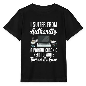 Author Author Funny Author Gift - Stanley/Stella MINI CREATOR Kids’ T-Shirt - black - Front - Mikhail (115cm)