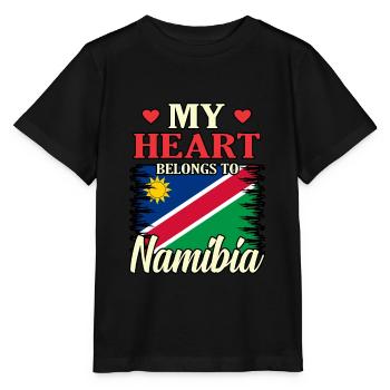 Namibia - Stanley/Stella Kinder T-Shirt MINI CREATOR  - Schwarz - Vorne - Mikhail (115cm)