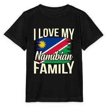 Namibia - Stanley/Stella Kinder T-Shirt MINI CREATOR  - Schwarz - Vorne - Mikhail (115cm)