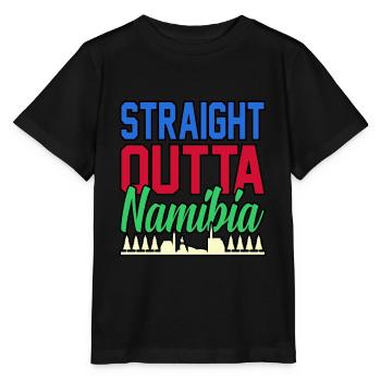 Namibia - Stanley/Stella Kinder T-Shirt MINI CREATOR  - Schwarz - Vorne - Mikhail (115cm)