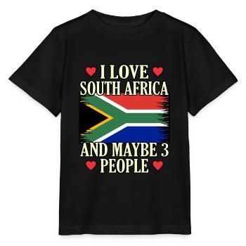 Südafrika - Stanley/Stella Kinder T-Shirt MINI CREATOR  - Schwarz - Vorne - Mikhail (115cm)