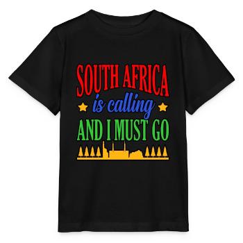 Südafrika - Stanley/Stella Kinder T-Shirt MINI CREATOR  - Schwarz - Vorne - Mikhail (115cm)