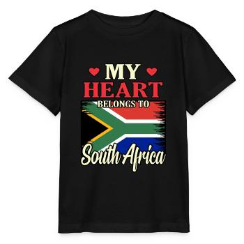 Südafrika - Stanley/Stella Kinder T-Shirt MINI CREATOR  - Schwarz - Vorne - Mikhail (115cm)
