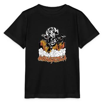 Wienerzilla - dog lover - Stanley/Stella MINI CREATOR Kids’ T-Shirt - black - Front - Mikhail (115cm)
