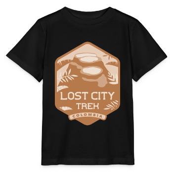 Lost City Trek - Kolumbien - Stanley/Stella Kinder T-Shirt MINI CREATOR  - Schwarz - Vorne - Mikhail (115cm)