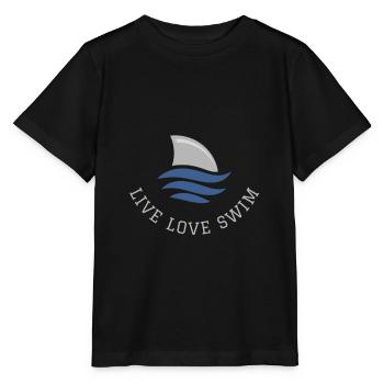 Natation Dire Drôle Live Love Nager - T-shirt bio MINI CREATOR Stanley/Stella Enfant - noir - Devant - Mikhail (115cm)