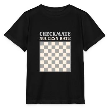 Checkmate Success Rate Chess Board Game - Stanley/Stella MINI CREATOR Kids’ T-Shirt - black - Front - Mikhail (115cm)