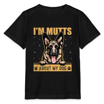 I'm Mutts About Dog German Shepherd Funny - Stanley/Stella MINI CREATOR Kids’ T-Shirt - black - Front - Mikhail (115cm)