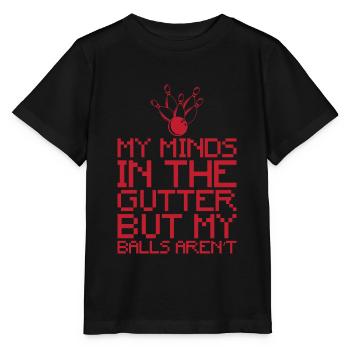 Bowling-Sprichwort - Stanley/Stella Kinder T-Shirt MINI CREATOR  - Schwarz - Vorne - Mikhail (115cm)