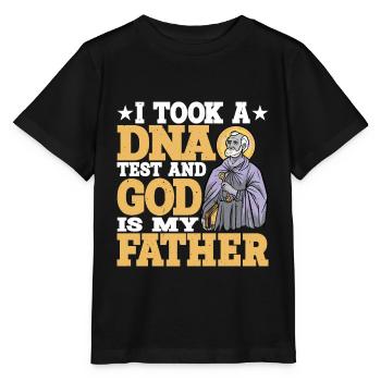 I Took A DNA Test And God Is My Father 16 - Stanley/Stella Kinder T-Shirt MINI CREATOR  - Schwarz - Vorne - Mikhail (115cm)