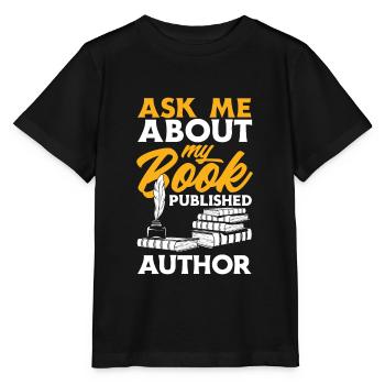 Author Author Funny Author Gift - Stanley/Stella MINI CREATOR Kids’ T-Shirt - black - Front - Mikhail (115cm)