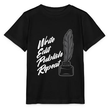 Author Author Funny Author Gift - Stanley/Stella MINI CREATOR Kids’ T-Shirt - black - Front - Mikhail (115cm)
