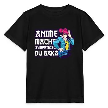 Anime Saying Weeb Otaku - Stanley/Stella MINI CREATOR Kids’ T-Shirt - black - Front - Mikhail (115cm)
