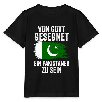 Pakistan Pakistaner Pakistanisches - Stanley/Stella Kinder T-Shirt MINI CREATOR  - Schwarz - Vorne - Mikhail (115cm)