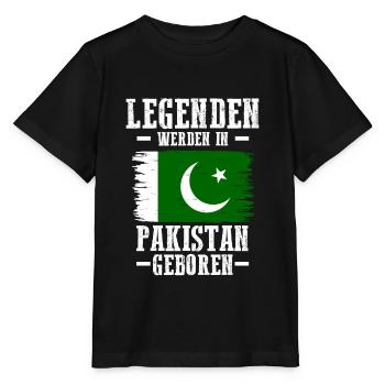 Pakistan Pakistaner Pakistanisches - Stanley/Stella Kinder T-Shirt MINI CREATOR  - Schwarz - Vorne - Mikhail (115cm)