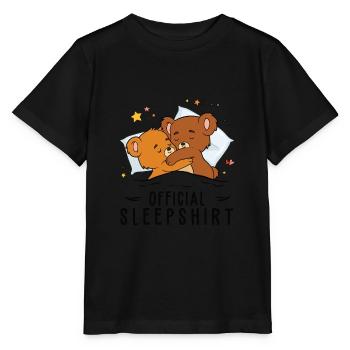 Offizieller Schlafanzug, Bärenmotiv, lustig - Stanley/Stella Kinder T-Shirt MINI CREATOR  - Schwarz - Vorne - Mikhail (115cm)