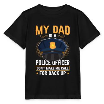 Mein Vater Ist Ein Polizist - Stanley/Stella Kinder T-Shirt MINI CREATOR  - Schwarz - Vorne - Mikhail (115cm)