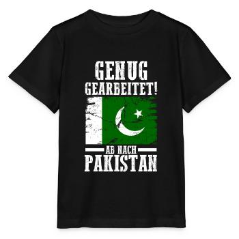 Urlaub Pakistaner Pakistan - Stanley/Stella Kinder T-Shirt MINI CREATOR  - Schwarz - Vorne - Mikhail (115cm)