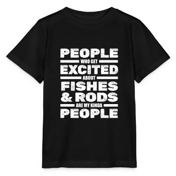 Pêcheur Pêcheur Pêcheurs Pêche - T-shirt bio MINI CREATOR Stanley/Stella Enfant - noir - Devant - Mikhail (115cm)
