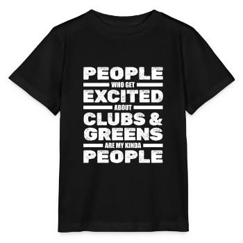 Golf Golfer Golfer Golfer Golf Course - Stanley/Stella MINI CREATOR Kids’ T-Shirt - black - Front - Mikhail (115cm)