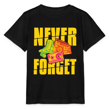 Forget Walkman Roller Blade Stereo - Stanley/Stella MINI CREATOR Kids’ T-Shirt - black - Front - Mikhail (115cm)