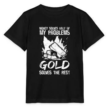 Gold Mining Gold Mine - Stanley/Stella MINI CREATOR Kids’ T-Shirt - black - Front - Mikhail (115cm)