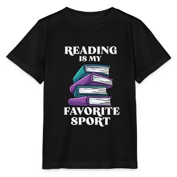 Lesen - Stanley/Stella Kinder T-Shirt MINI CREATOR  - Schwarz - Vorne - Mikhail (115cm)