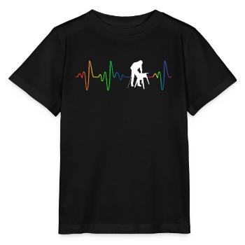 Charpentier homosexuel - T-shirt bio MINI CREATOR Stanley/Stella Enfant - noir - Devant - Mikhail (115cm)