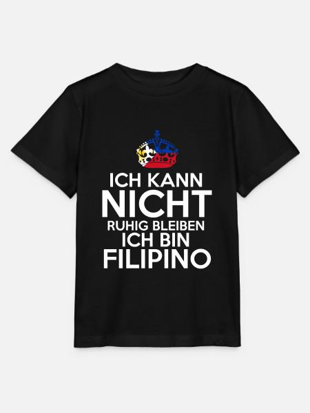 Philippinen Filipino Philippinisches - Stanley/Stella Kinder T-Shirt MINI CREATOR - Schwarz