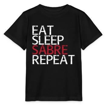 Säbel-Zyklus - Stanley/Stella Kinder T-Shirt MINI CREATOR  - Schwarz - Vorne - Mikhail (115cm)