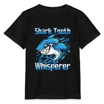 Fossil Tooth Collector Design for a Shark Fossil - Stanley/Stella Kinder T-Shirt MINI CREATOR  - Schwarz - Vorne - Mikhail (115cm)