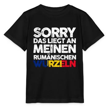 Rumänische Wurzeln Rumäne Rumänien - Stanley/Stella Kinder T-Shirt MINI CREATOR  - Schwarz - Vorne - Mikhail (115cm)