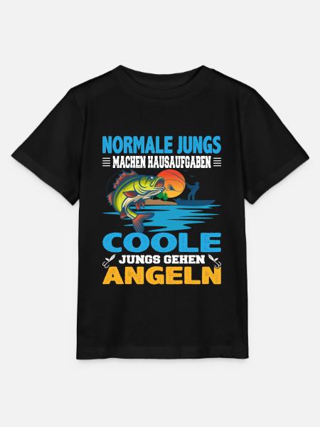 Normale Jungs machen Hausaufgaben coole Jungs - Stanley/Stella Kinder T-Shirt MINI CREATOR - Schwarz