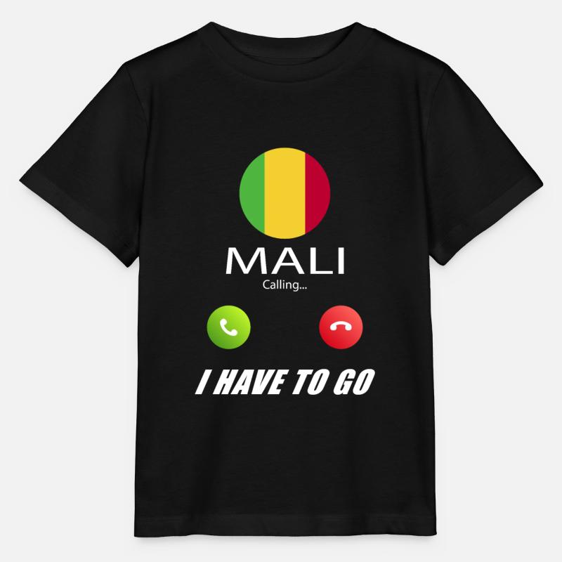 Le Mali qualifie de slogan les drapeaux lusiger - T-shirt bio MINI CREATOR Stanley/Stella Enfant - noir