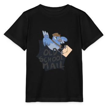 Old School Mail Bird Old School Mail Bird Geschenk - Stanley/Stella Kinder T-Shirt MINI CREATOR  - Schwarz - Vorne - Mikhail (115cm)