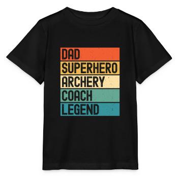 Bogenschütze Bogensport Pfeil Bogen Bogenschießen - Stanley/Stella Kinder T-Shirt MINI CREATOR  - Schwarz - Vorne - Mikhail (115cm)