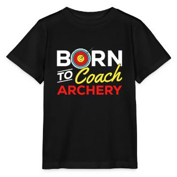 Tir à l’arc Flèche Tir à l’arc Tir à l’arc - T-shirt bio MINI CREATOR Stanley/Stella Enfant - noir - Devant - Mikhail (115cm)
