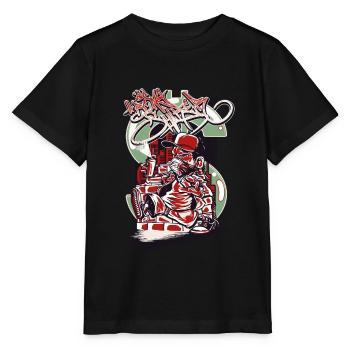 Hip Hop Raver Sprayer - T-shirt bio MINI CREATOR Stanley/Stella Enfant - noir - Devant - Mikhail (115cm)