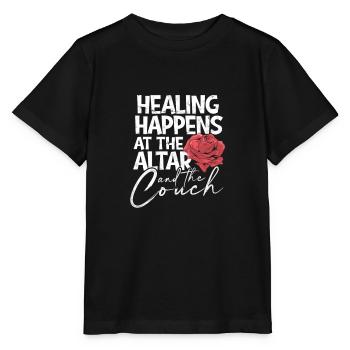 Heilung geschieht am Altar und auf der Couch - - Stanley/Stella Kinder T-Shirt MINI CREATOR  - Schwarz - Vorne - Mikhail (115cm)