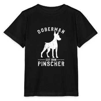 Doberman Pinscher Est 1890 - guard dog - Stanley/Stella MINI CREATOR Kids’ T-Shirt - black - Front - Mikhail (115cm)