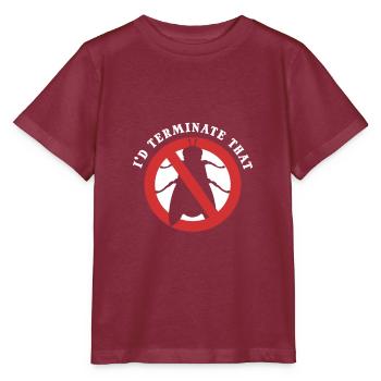 Je mettrais fin à cette extermination de lutte antiparasitaire - T-shirt bio MINI CREATOR Stanley/Stella Enfant - bordeaux - Devant - Kain (125cm)