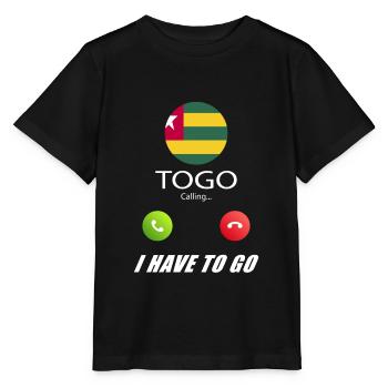 Le Togo appelle les drapeaux Lusiger en disant - T-shirt bio MINI CREATOR Stanley/Stella Enfant - noir - Devant - Mikhail (115cm)